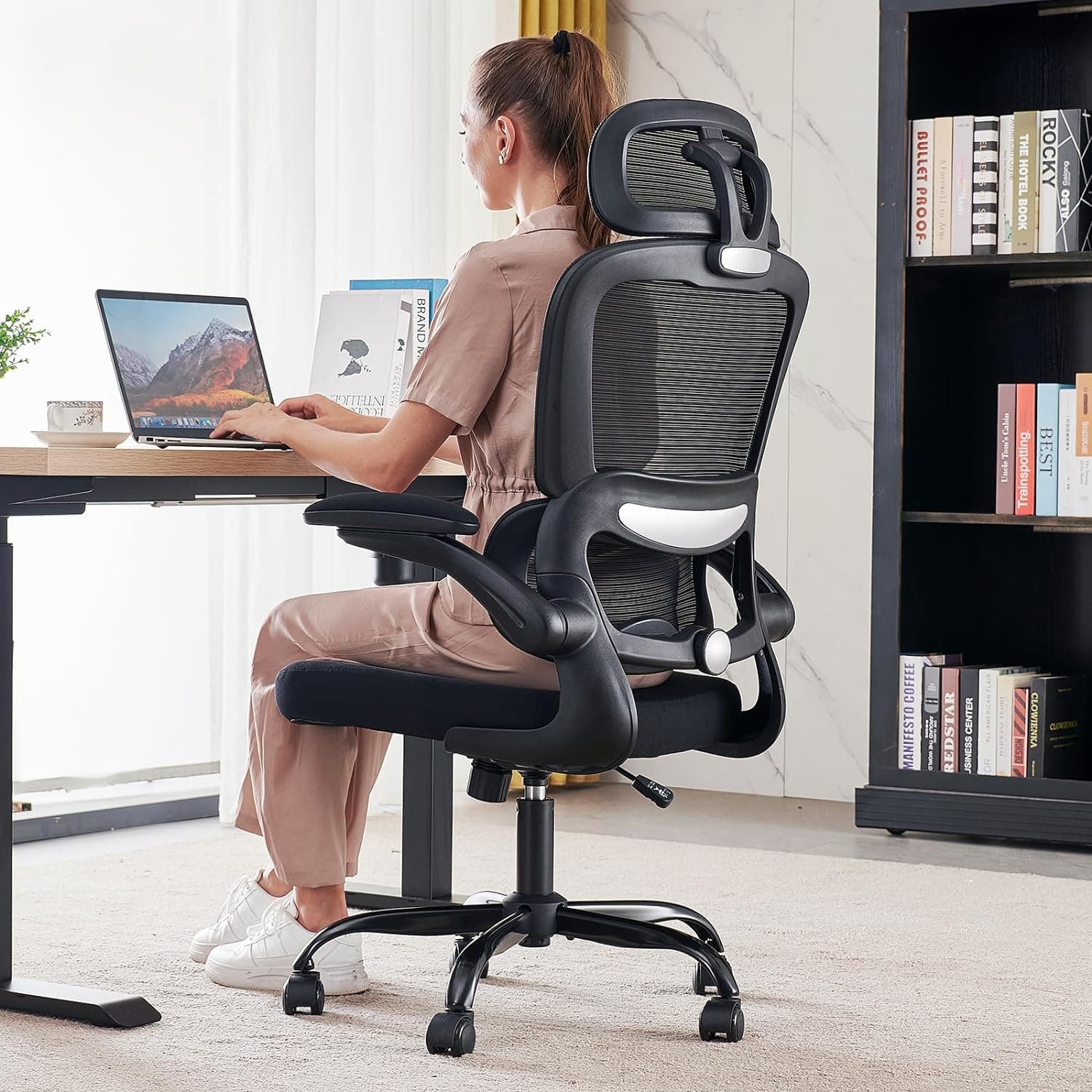 Amazon product: TRALT Office Chair Ergonomic Desk Chair, 330 LBS for backyard studio construction
