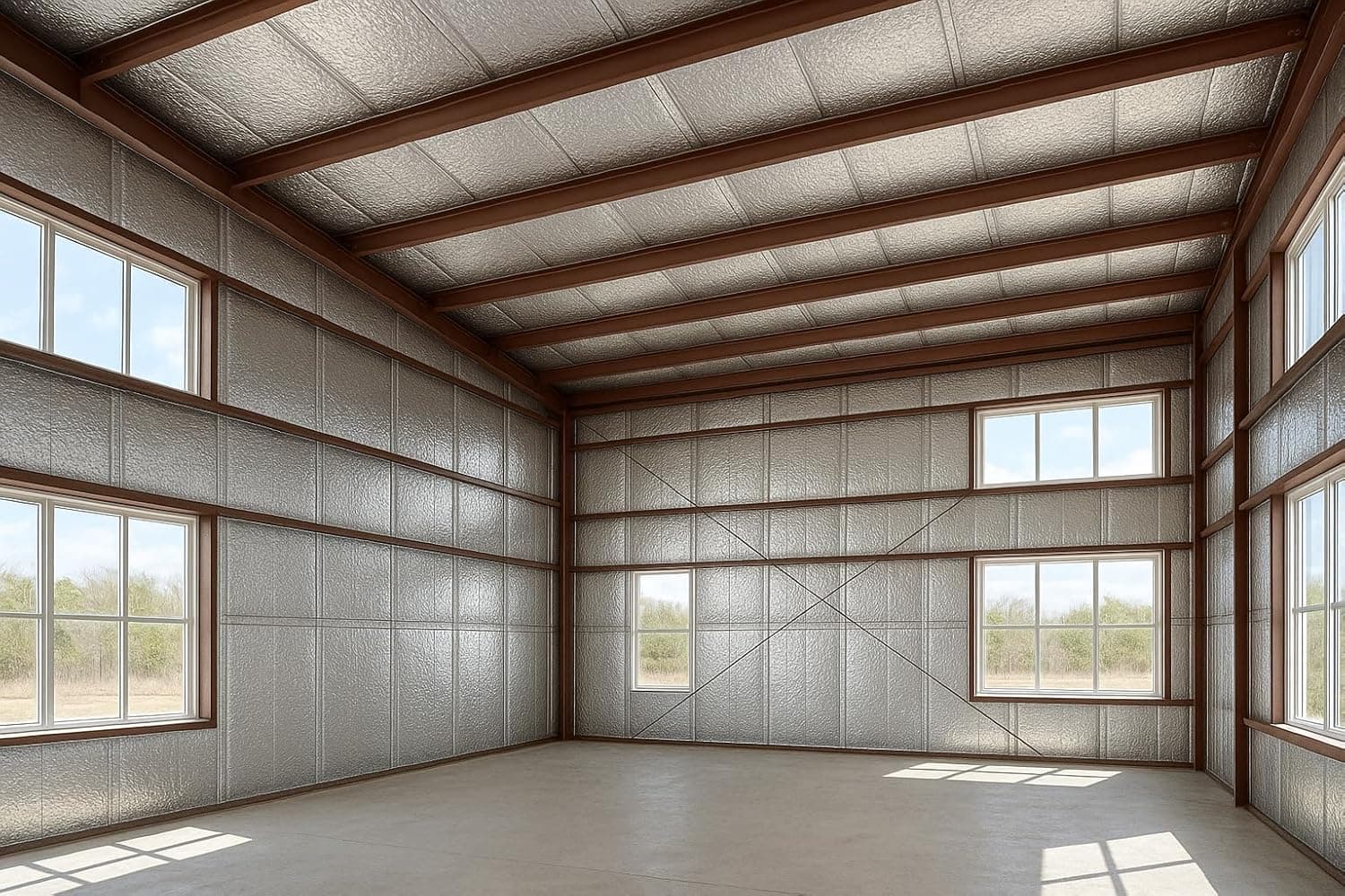 Amazon product: SmartSHIELD -5mm 16''X50ft R17 Reflective Insulation Roll, Foam Core Radiant Barrier, Thermal Insulation - FOIL / FOIL for backyard studio construction